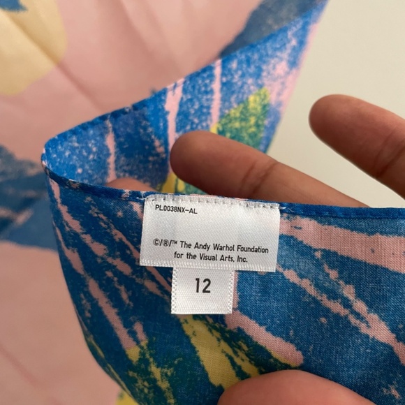 Andy Warhol flowers bandana Uniqlo Sprz - Picture 6 of 8